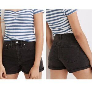 Madewell Curvy High-Rise Denim Shorts Lunar Wash Sz 26 NWT
